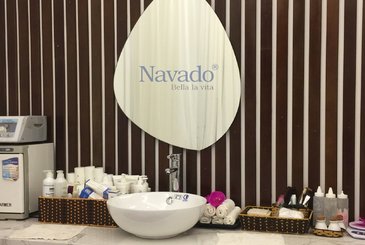 Các mẫu gương treo phòng tắm hình khối đơn giản