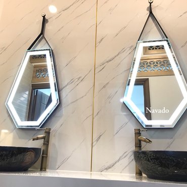 Gương phòng tắm bỉ đèn led cao cấp Navado 